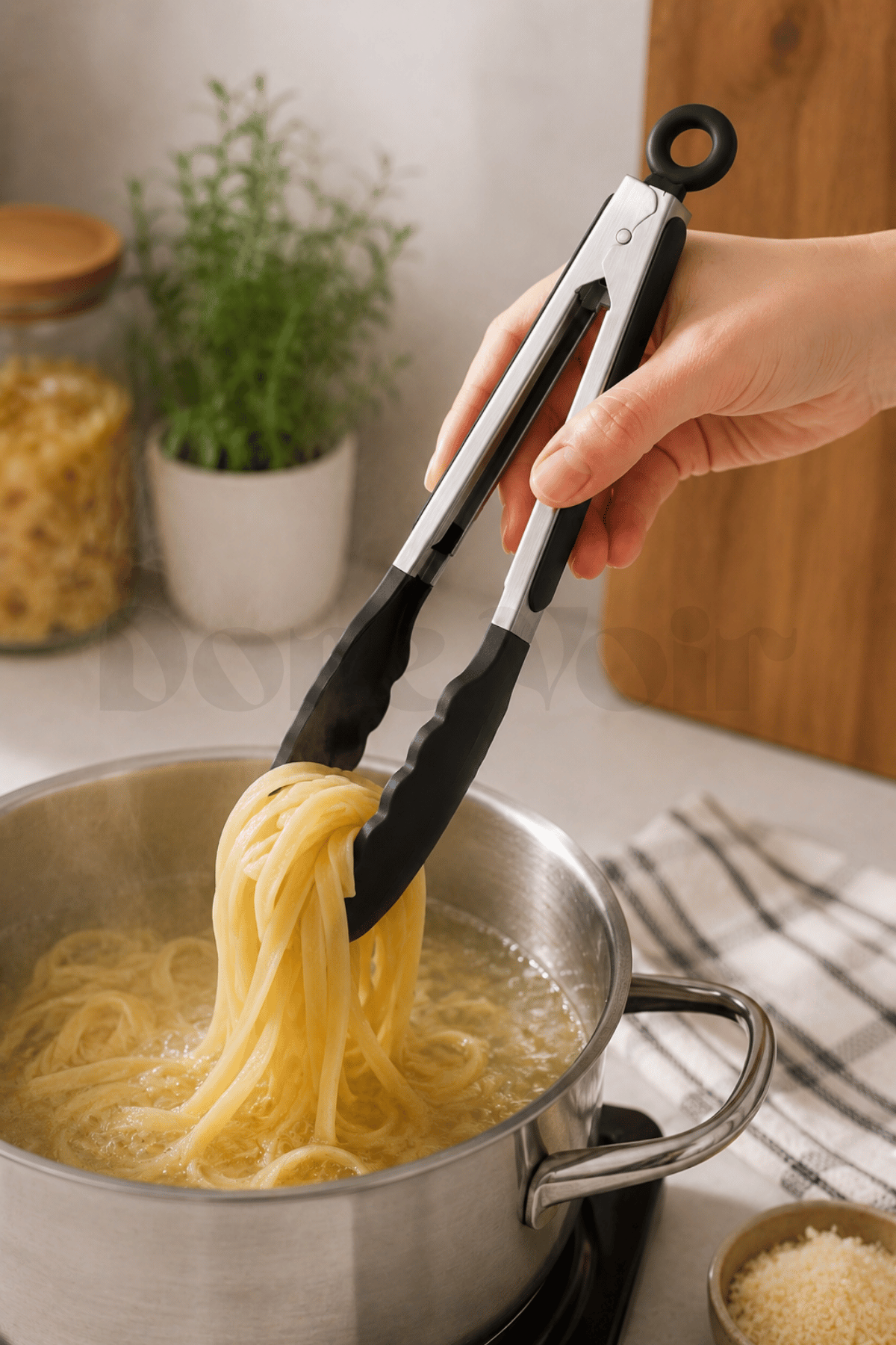 Silikon Servis Yemek Maşası - 23Cm