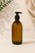 Kahverengi Cam Vintage Sıvı Sabunluk Kilitlenebilir 500 Ml