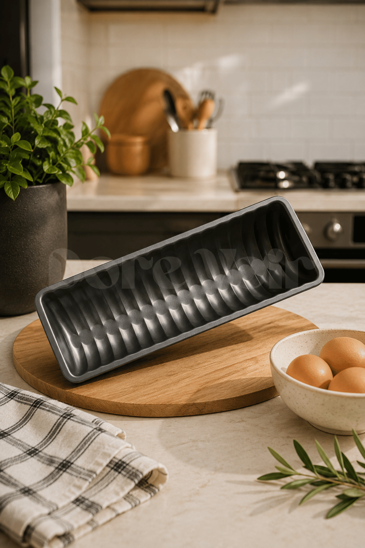Teflon Dilimli Kek Kalıbı/Ekmek Kalıbı Yanmaz,Yapışmaz Kalıp-Boy 30 CM