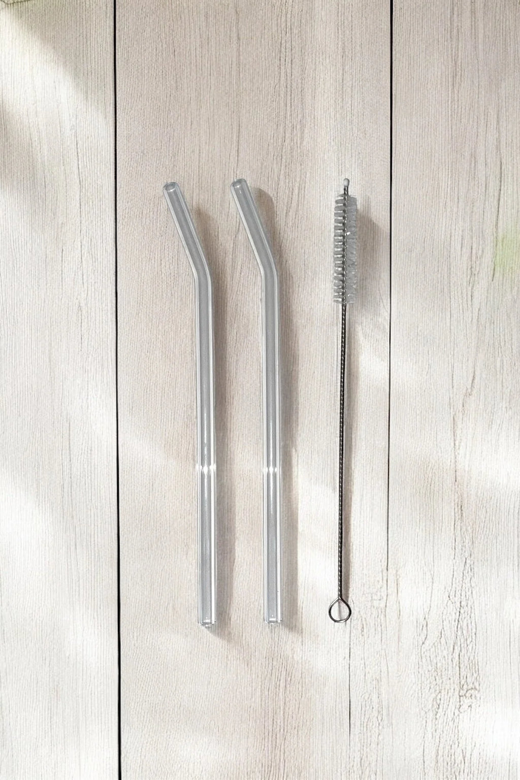 6 Adet Cam Pipet Ve 1 Adet Temizleme Fırçası - 20 Cm Eğimli Model