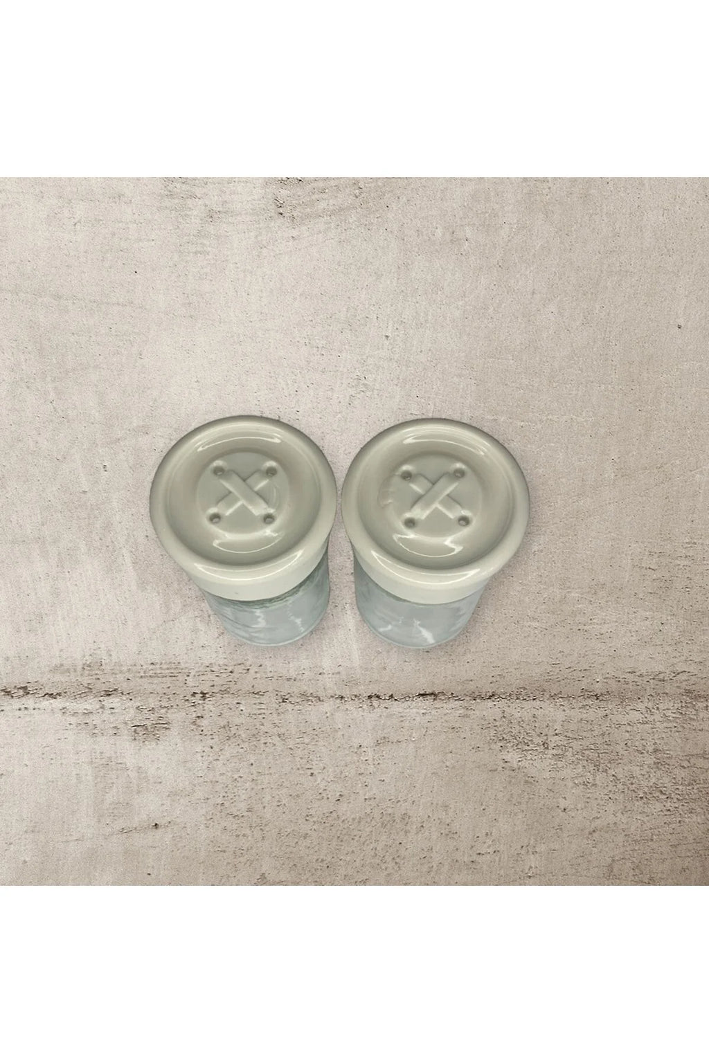 2 Adet Cam Tuzluk Plastik Kapaklı - 75 CC/ Beyaz