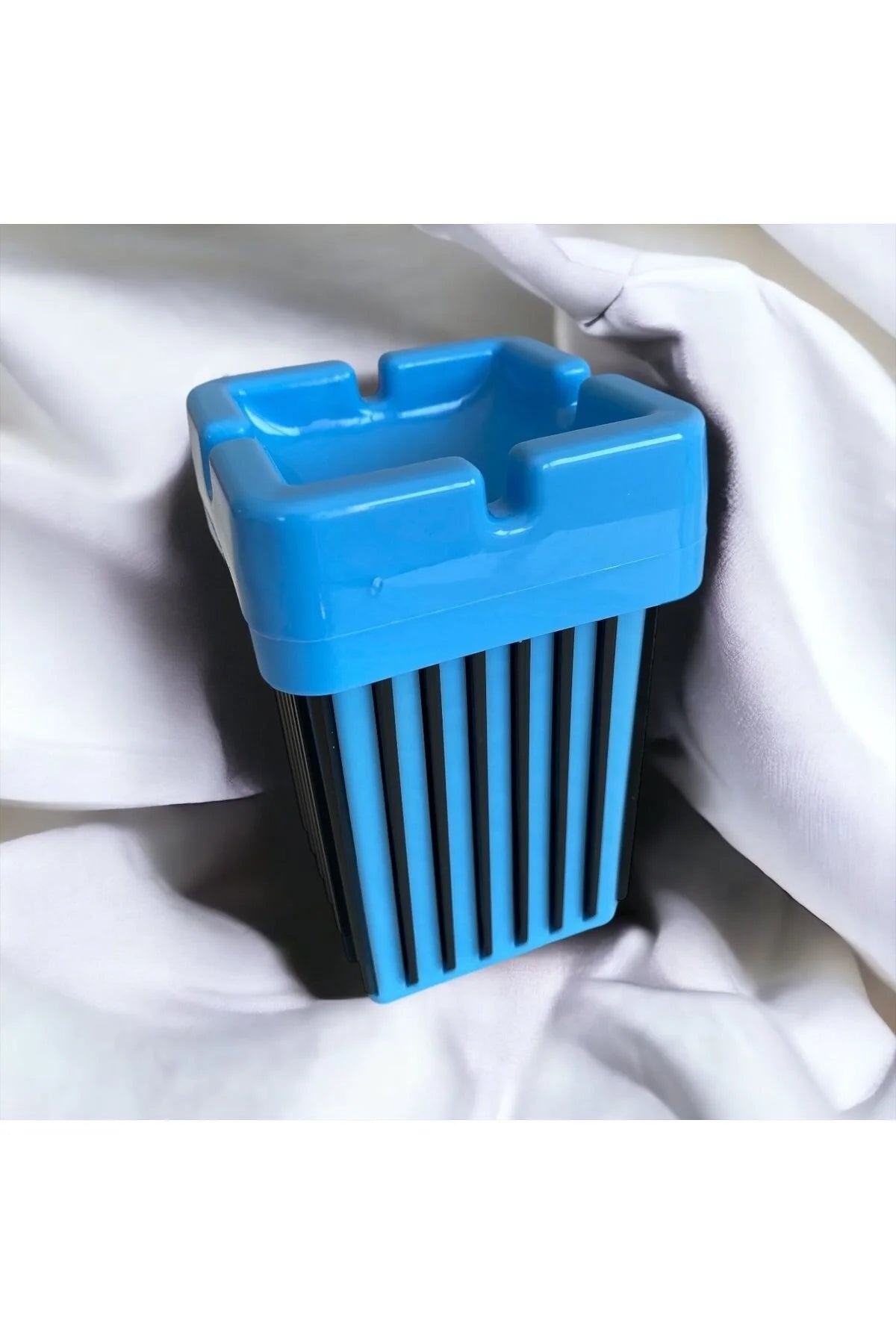 1. Kalite 1 Adet Sert Plastik Kare Kokusuz Küllük- Boy:11.5/Parlak Mavi