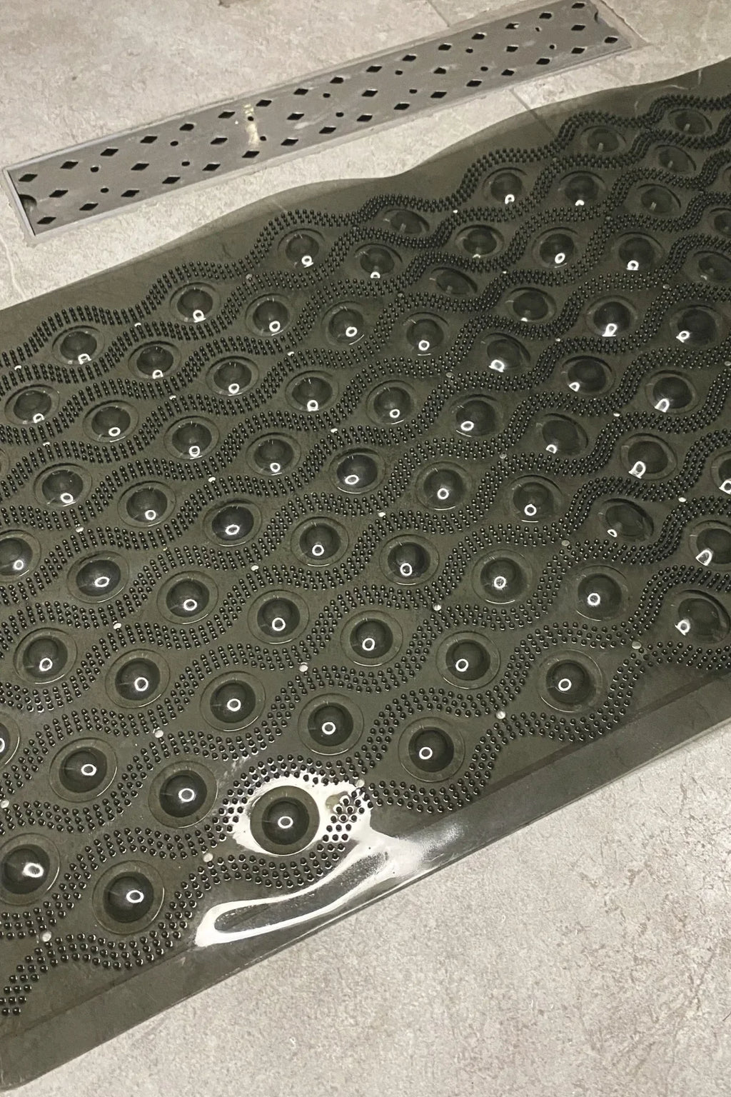 Silikon Vakumlu Kaydırmaz Banyo Paspası-Antrasit