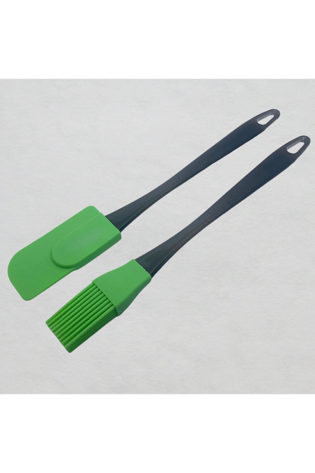 3 Lü Set Soyacak/Yumurta Fırçası/ Sıyırma Spatulası- Açık Yeşil Renkli