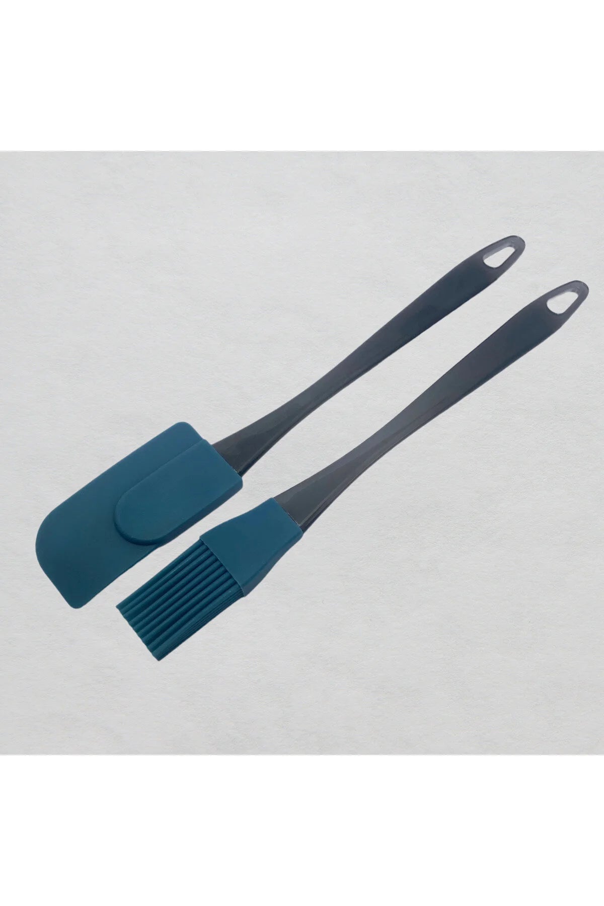 3 Lü Set Soyacak/Yumurta Fırçası/ Sıyırma Spatulası- Çam Yeşili Renkli