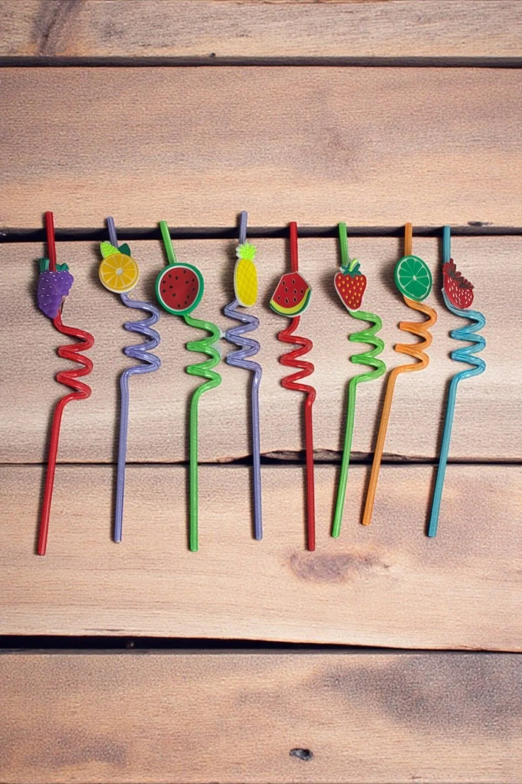 Plastik Şekilli Çocuk Pipeti 26 Cm - Karışık Gönderim