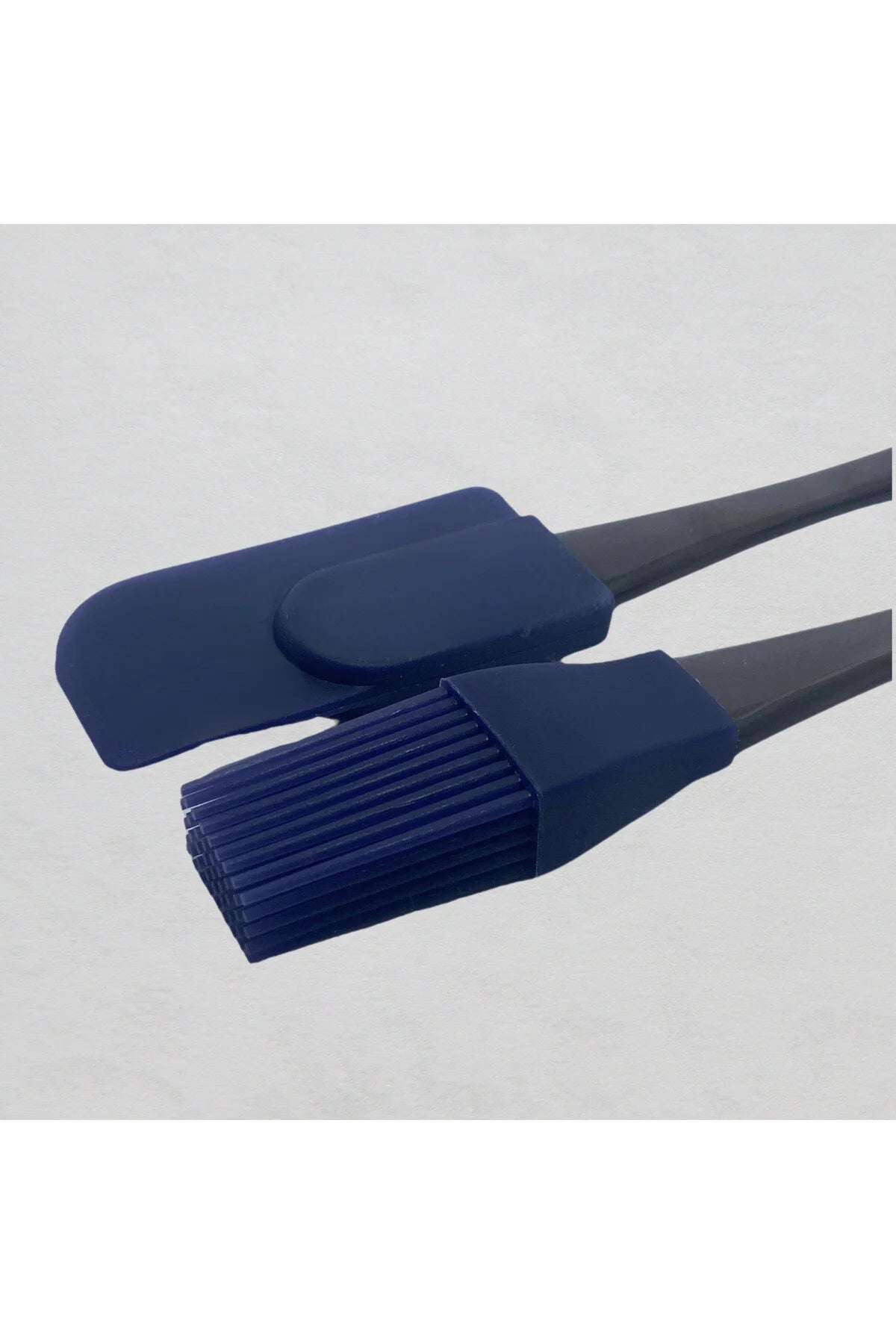 3 Lü Set Soyacak/Yumurta Fırçası/ Sıyırma Spatulası- Lacivert Renkli