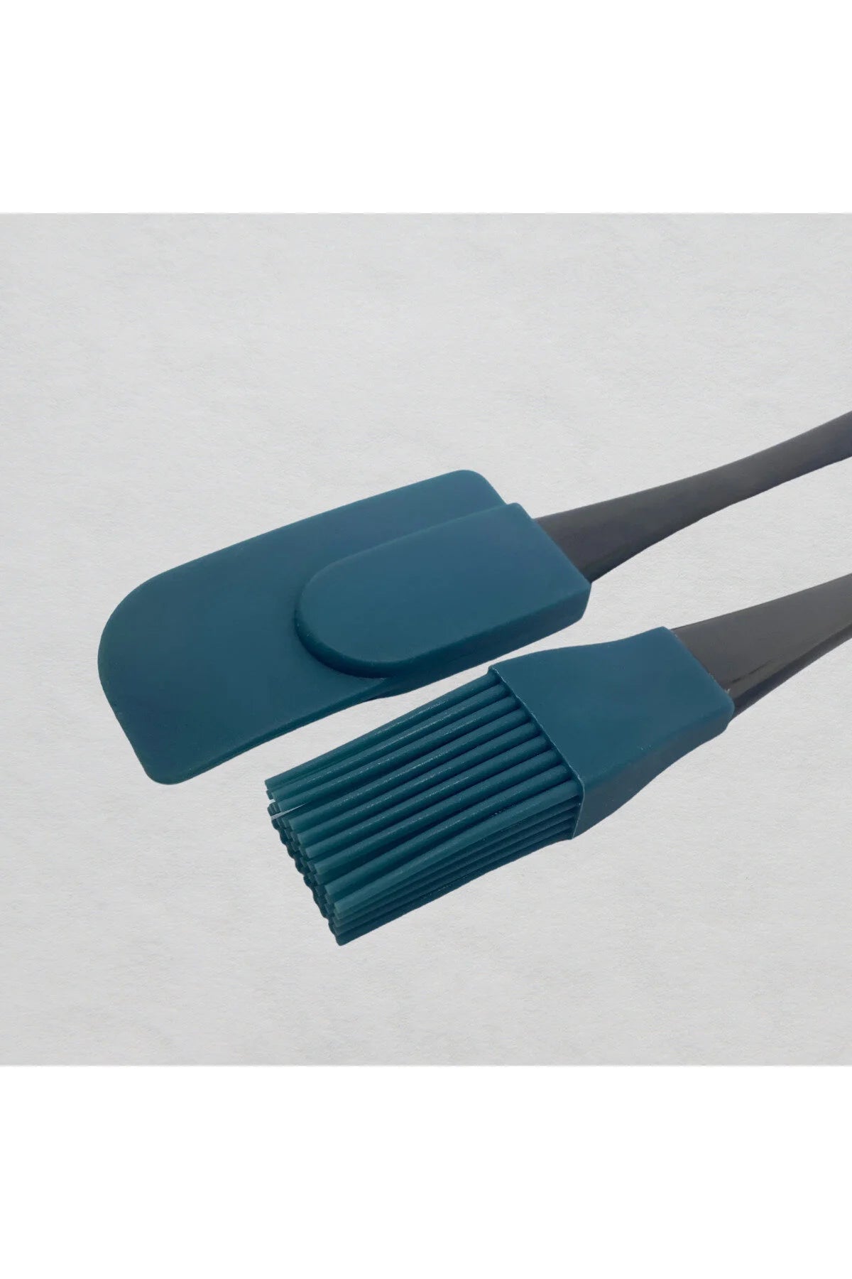 3 Lü Set Soyacak/Yumurta Fırçası/ Sıyırma Spatulası- Çam Yeşili Renkli