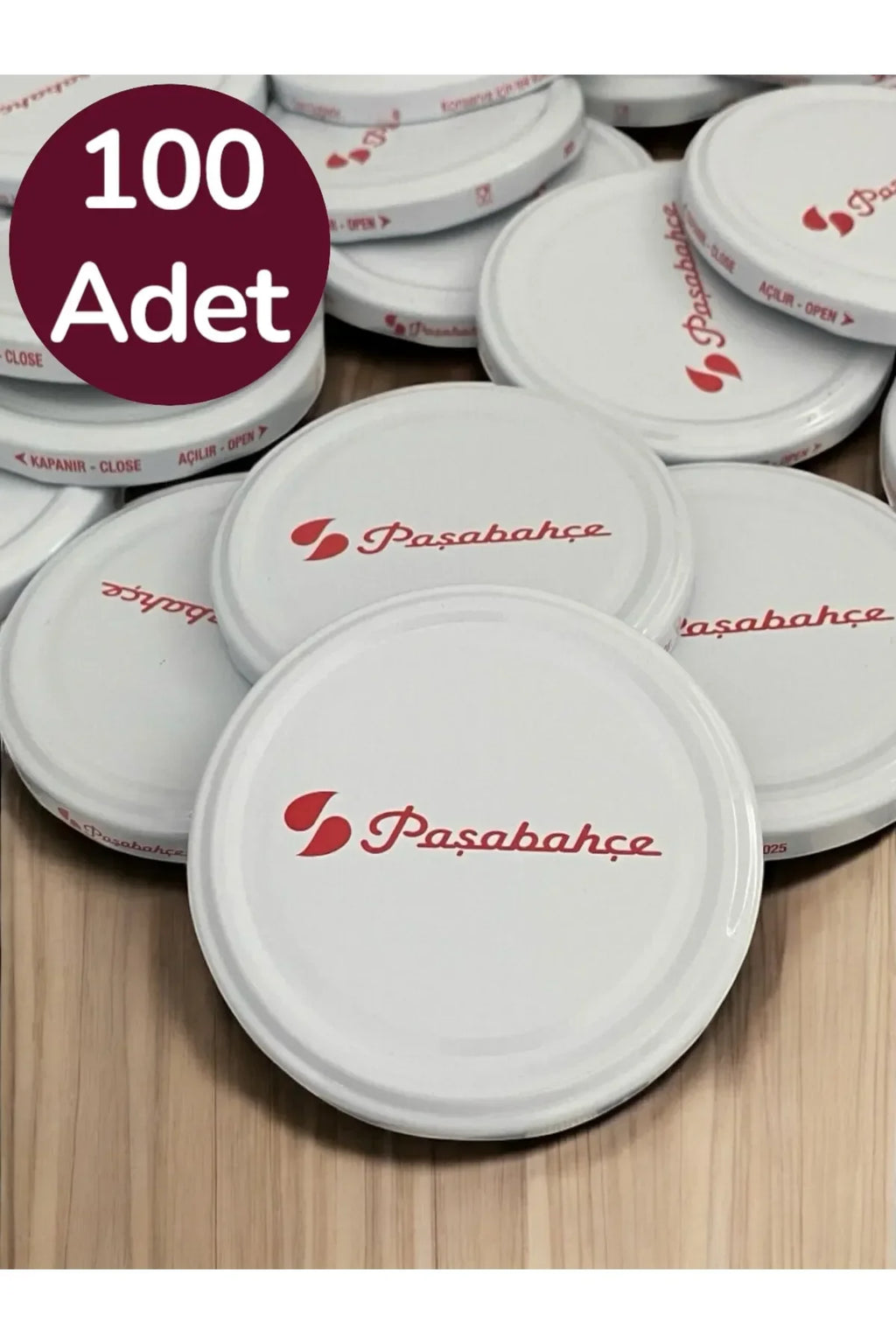 100 Adet Konserve Kapağı- Paşabahçe