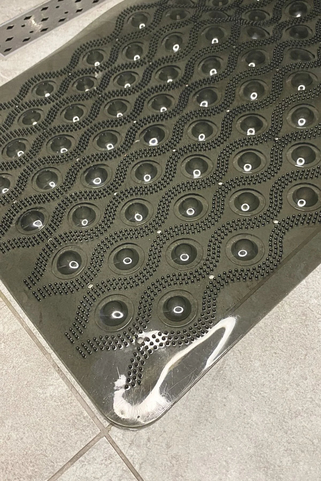 Silikon Vakumlu Kaydırmaz Banyo Paspası-Antrasit