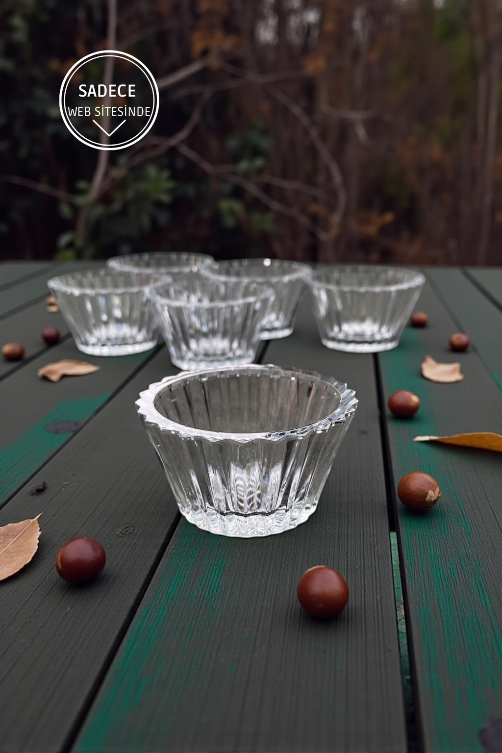 6 Adet Mini Kahve Yanı Lokumluk&Reçellik Sunumluk-30 ML