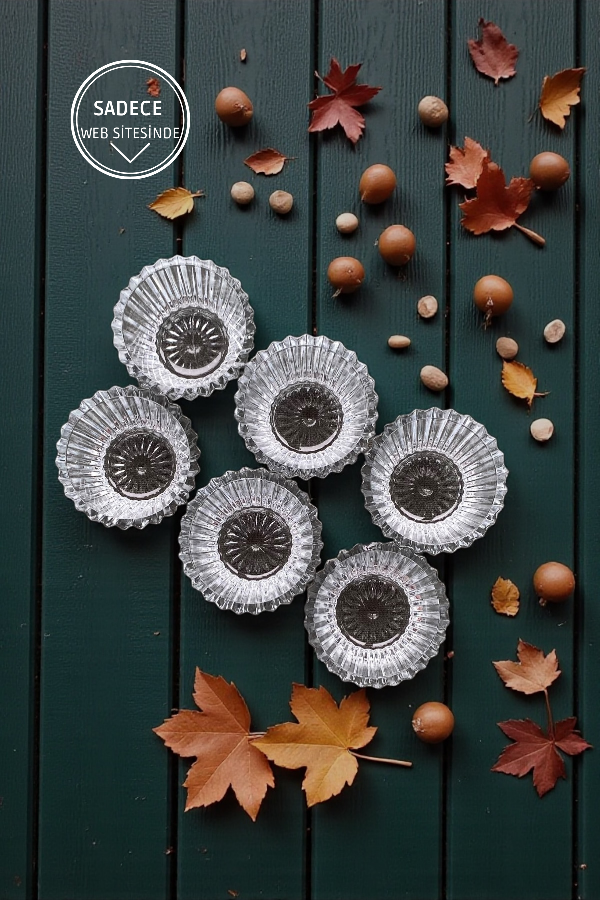 6 Adet Mini Kahve Yanı Lokumluk&Reçellik Sunumluk-30 ML