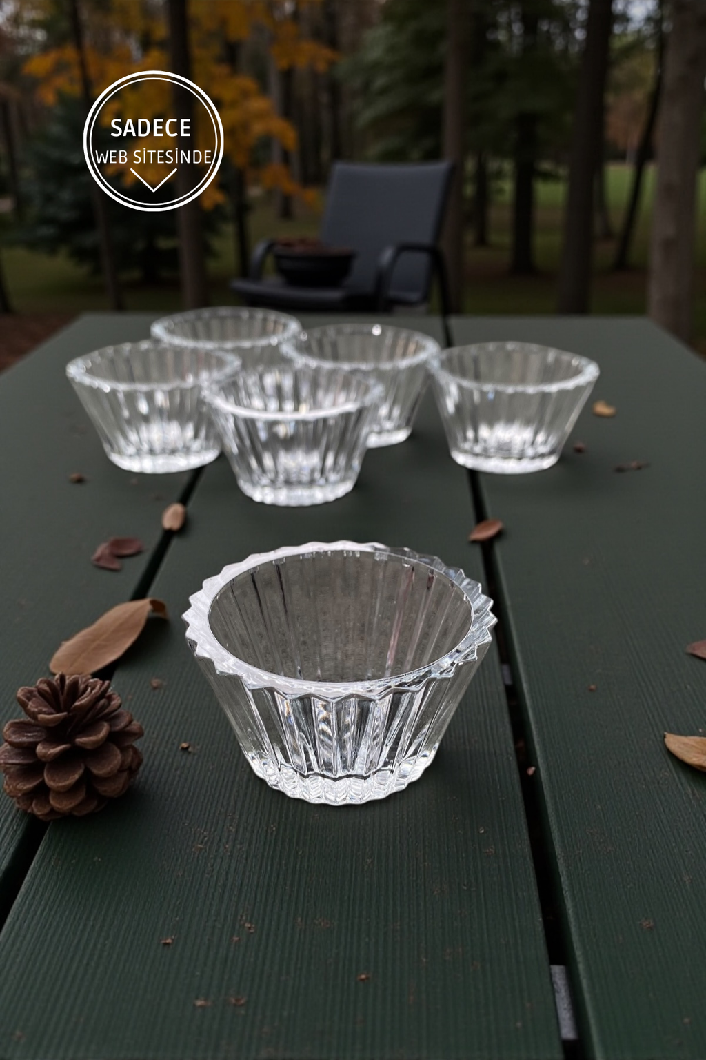 6 Adet Mini Kahve Yanı Lokumluk&Reçellik Sunumluk-30 ML