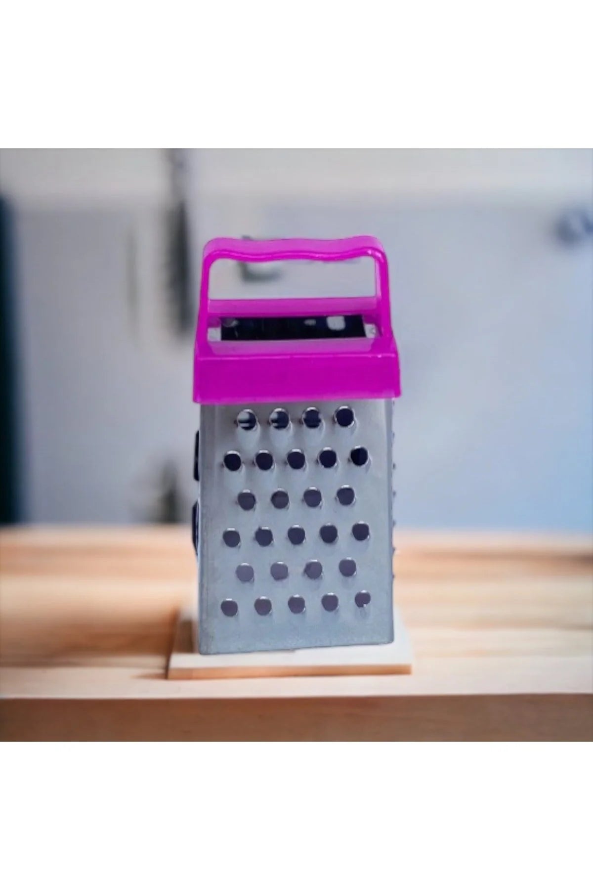 Magnetli Metal Mini Sarımsak Rendesi- Fuşya