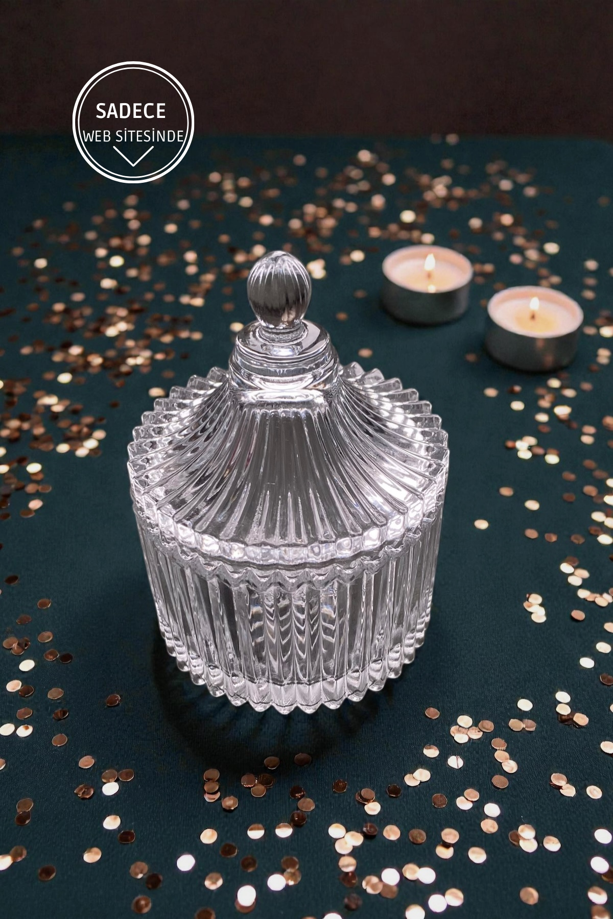 Mini Cam Kapaklı Lokumluk-85 ML