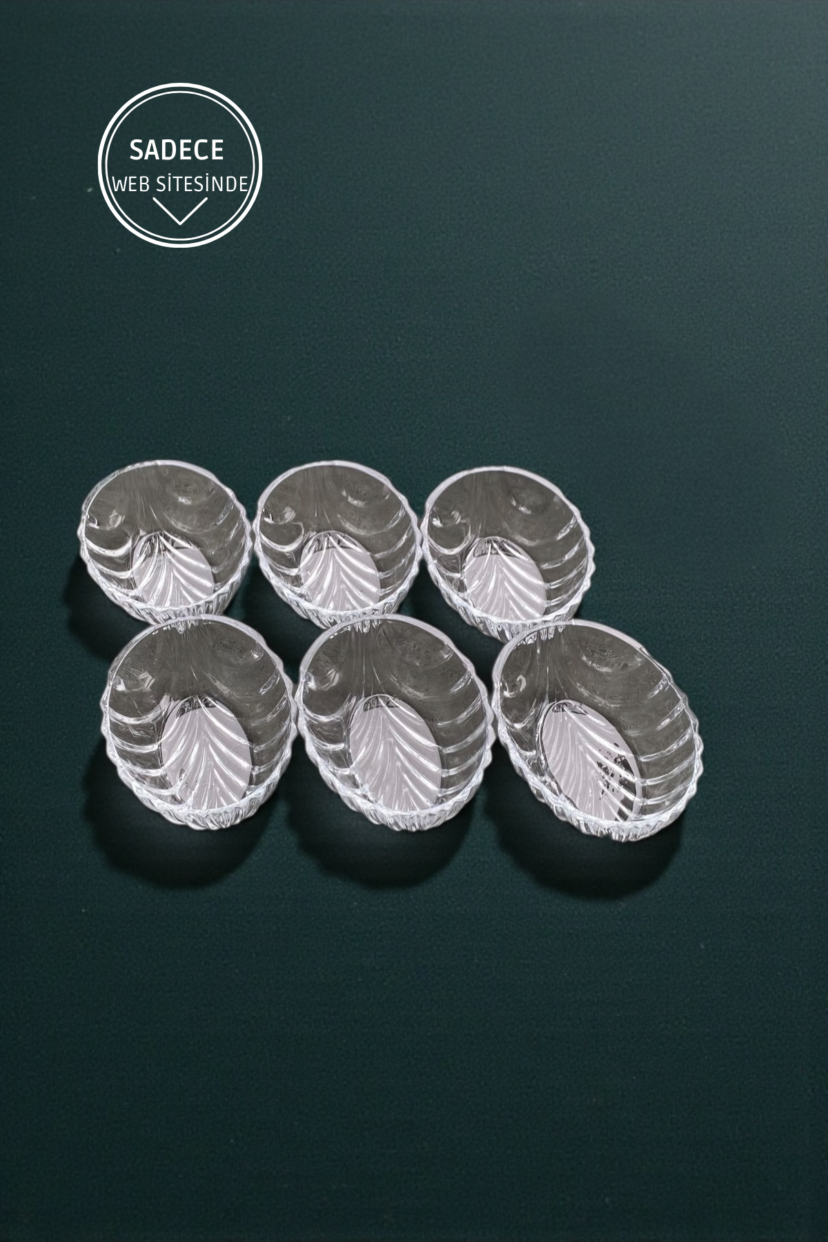 6 Adet Cam Çerezlik&Kahvaltılık Kase - 175ML