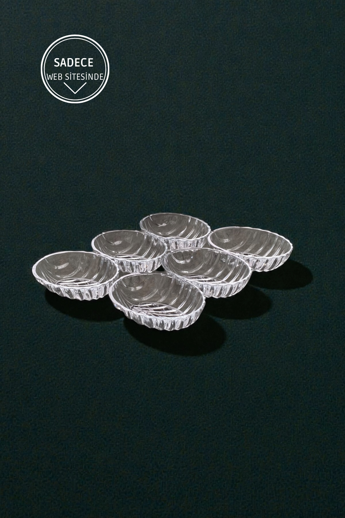 6 Adet Cam Çerezlik&Kahvaltılık Kase - 175ML