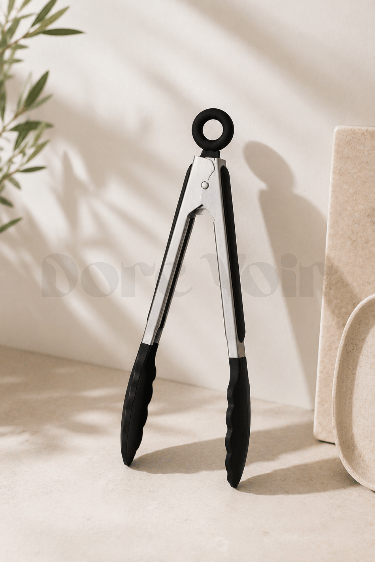 Silikon Servis Yemek Maşası - 23Cm