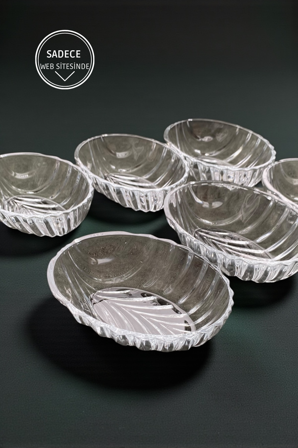 6 Adet Cam Çerezlik&Kahvaltılık Kase - 175ML