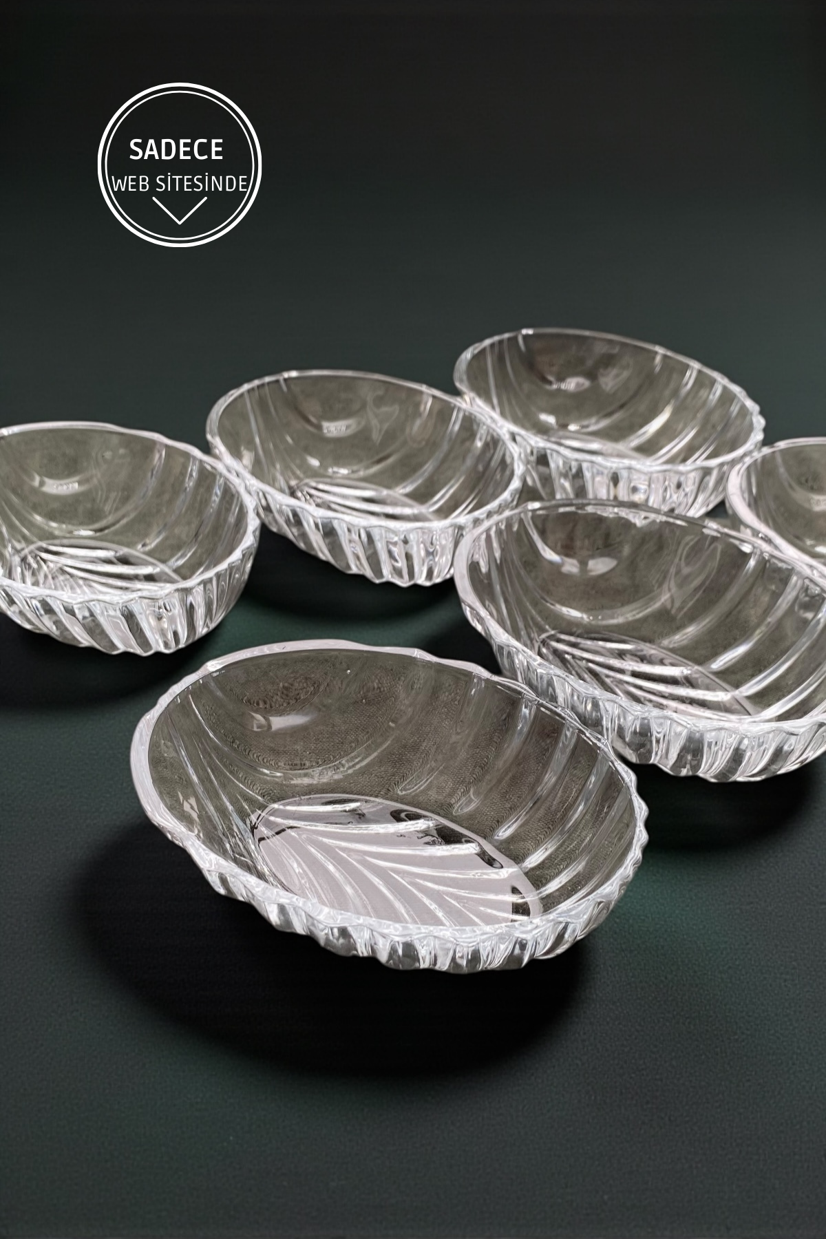 6 Adet Cam Çerezlik&Kahvaltılık Kase - 175ML