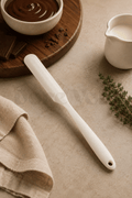 Silikon Spatula/Krema ve Çikolata Sıyırma Spatulası/Krem Renkli- 24 CM