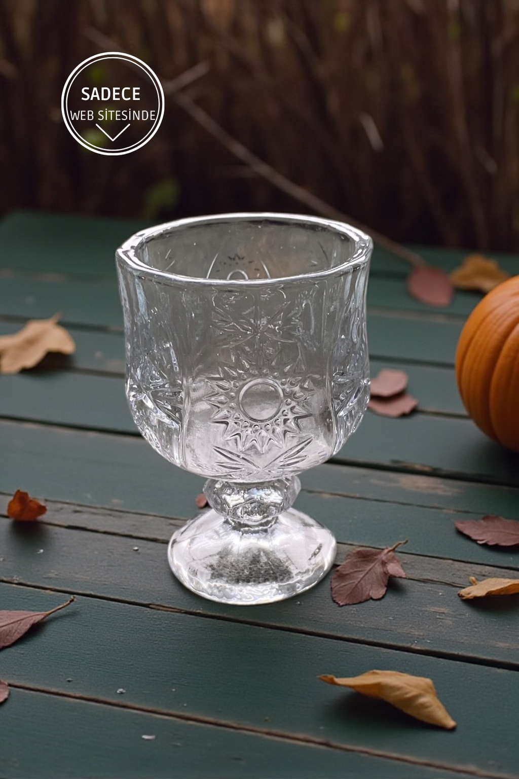 6'lı Ayaklı Kahve Yanı Cam Bardak-35ML