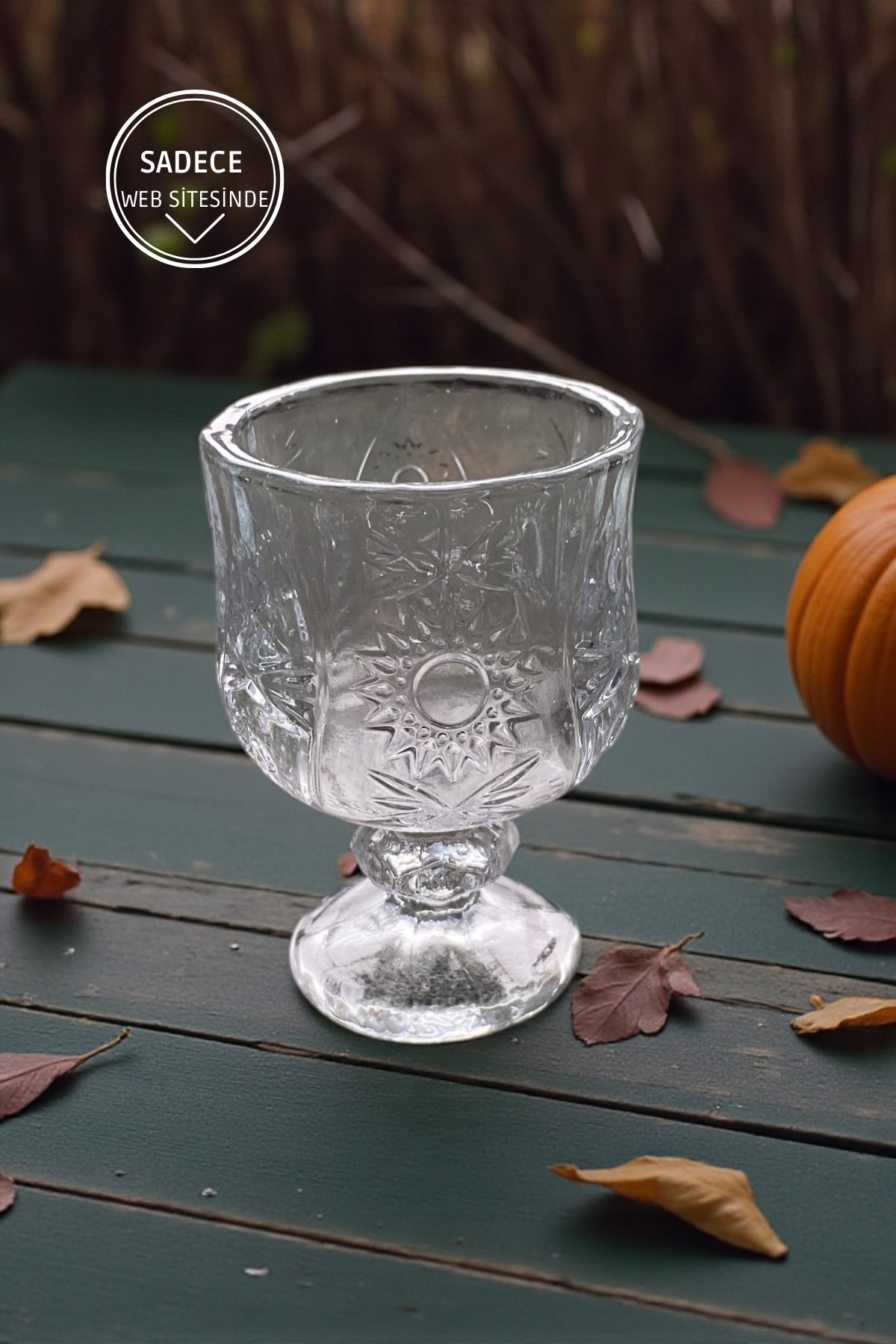 6'lı Ayaklı Kahve Yanı Cam Bardak-35ML