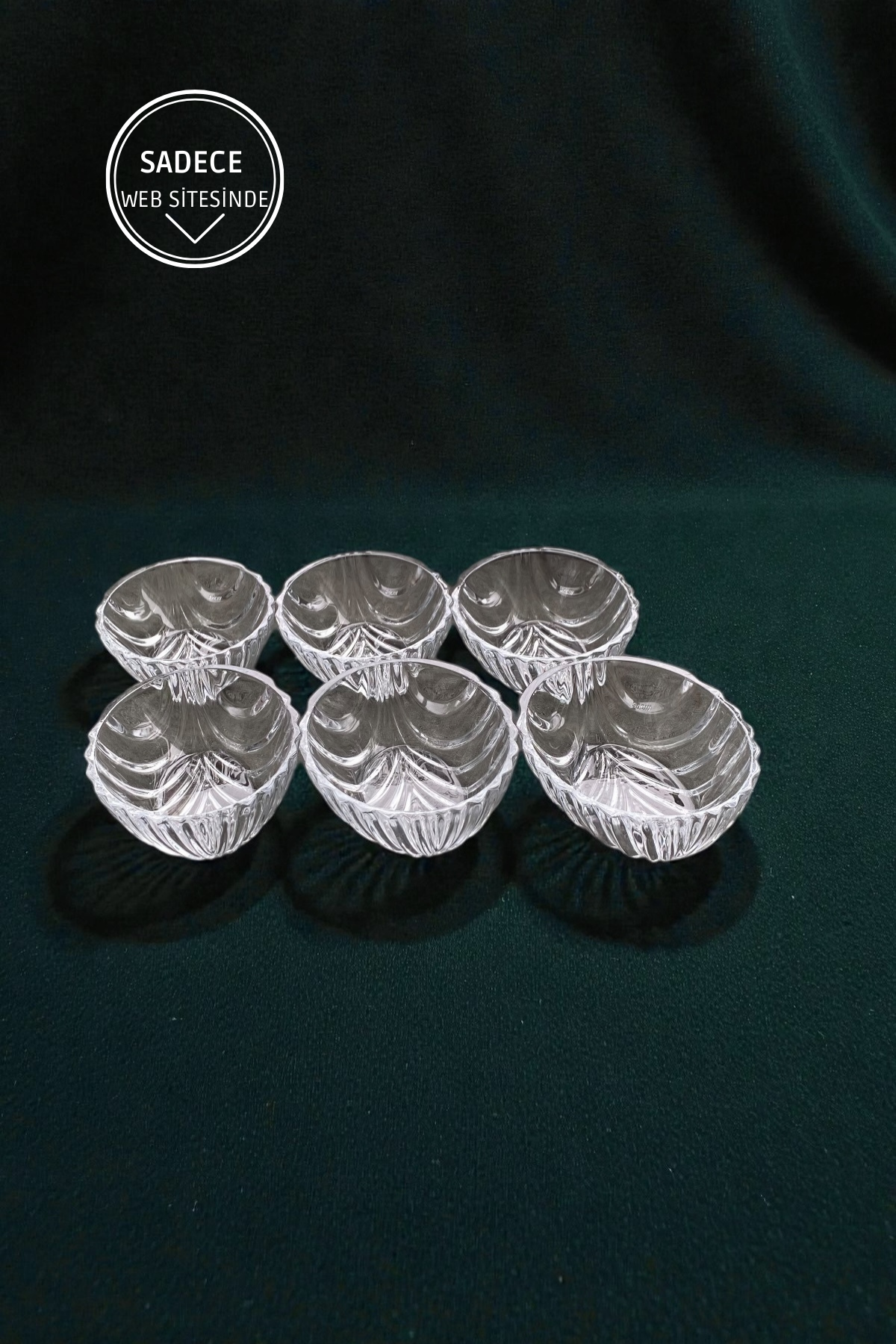 6 Adet Cam Çerezlik&Kahvaltılık Kase - 175ML