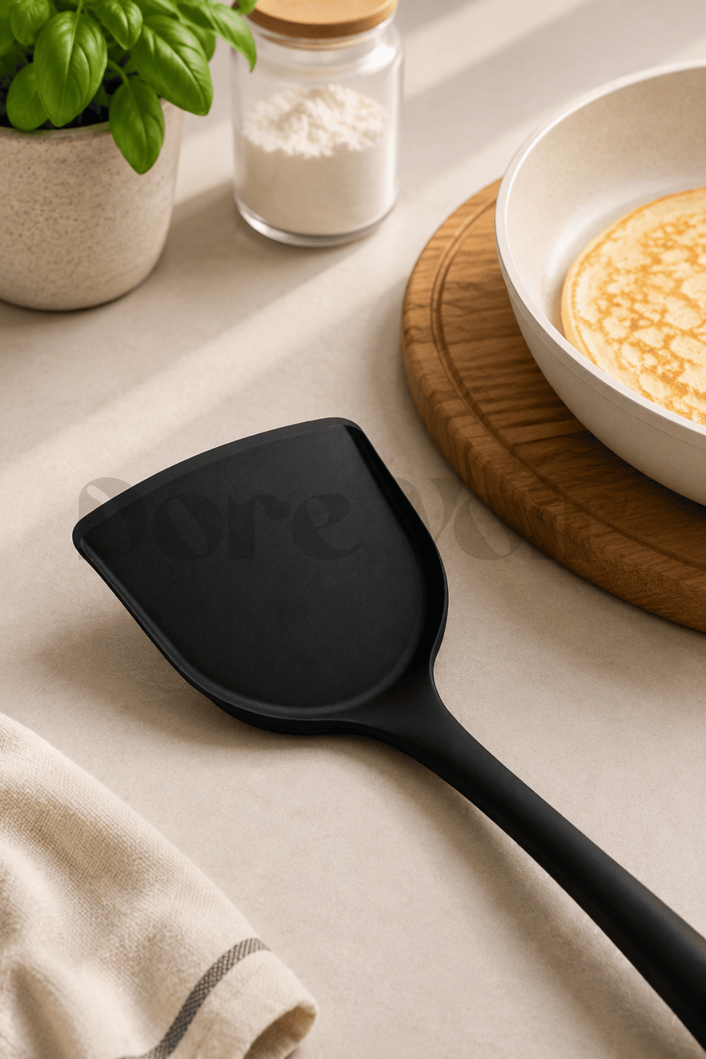 Silikon Yumurta ve Krep Spatulası