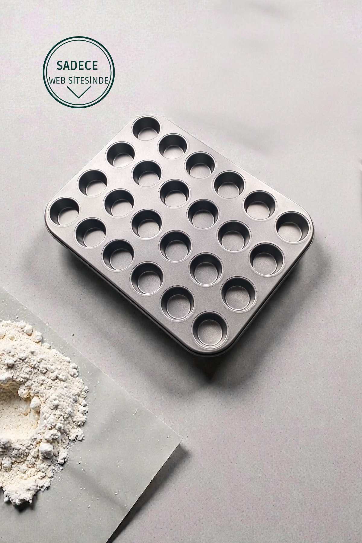 24 Bölmeli Muffin Kalıbı Yanmaz Yapışmaz-34 CM