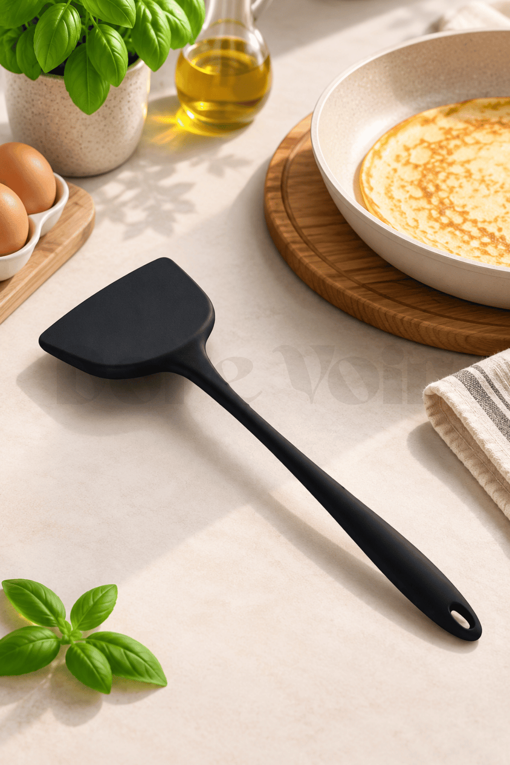 Silikon Yumurta ve Krep Spatulası