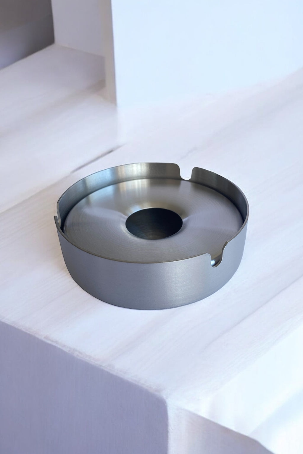 Kapaklı Paslanmaz Ve Kararmaz Çelik Küllük/ Kül Tablası - 10 Cm