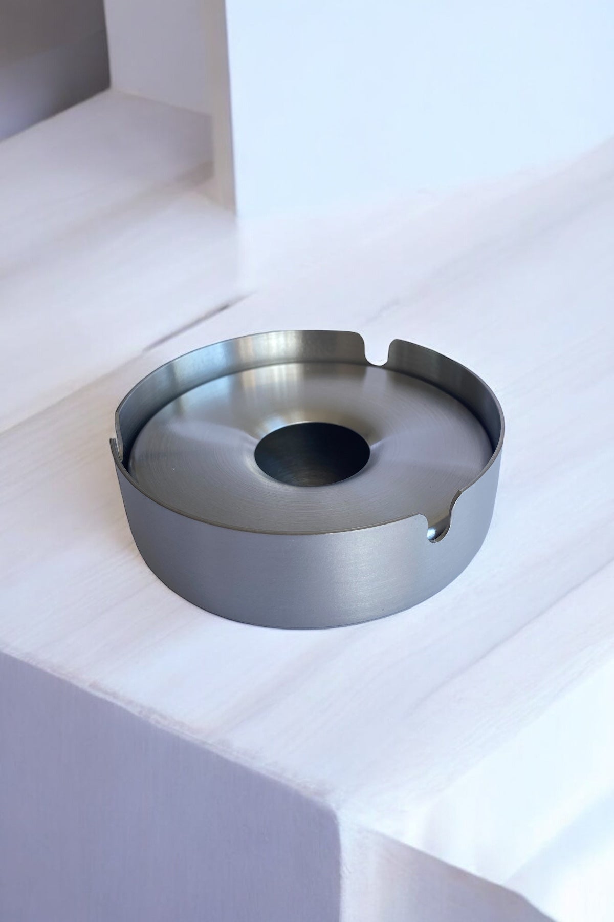 Kapaklı Paslanmaz Ve Kararmaz Çelik Küllük/ Kül Tablası - 10 Cm