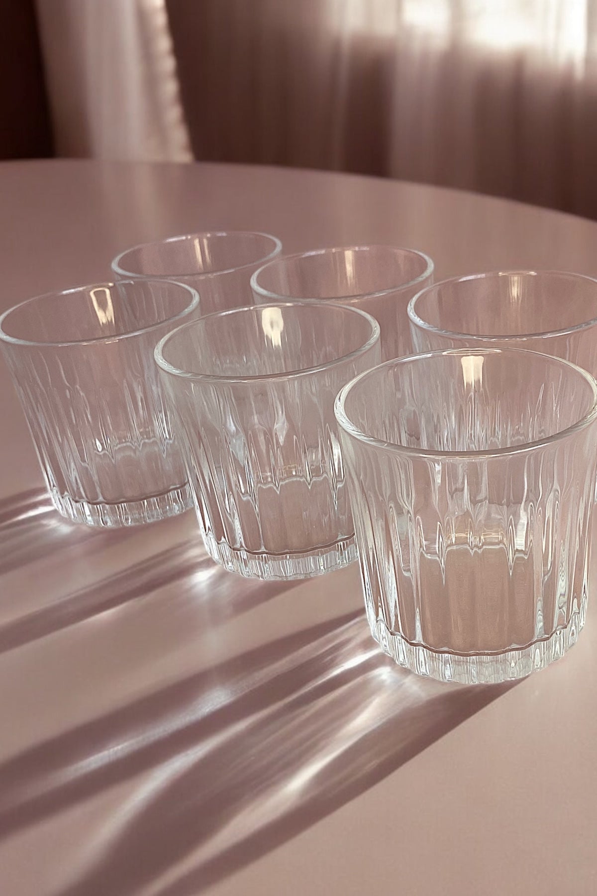 6 Adet Cam Bardak/ Viski Bardağı Kesme Model- 300 ml
