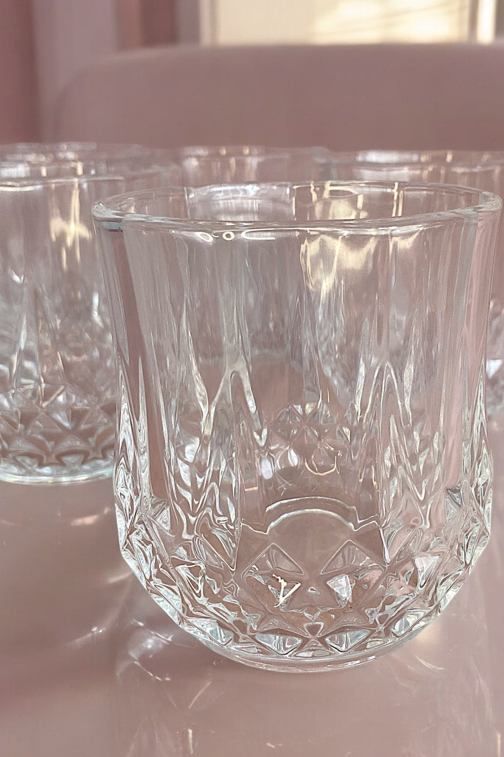6 Adet Cam Su Bardağı Kesme Model- 300 ml