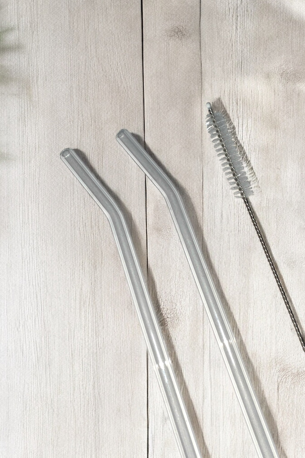2 Adet Cam Pipet ve Temizleme Fırçası- Eğimli Model