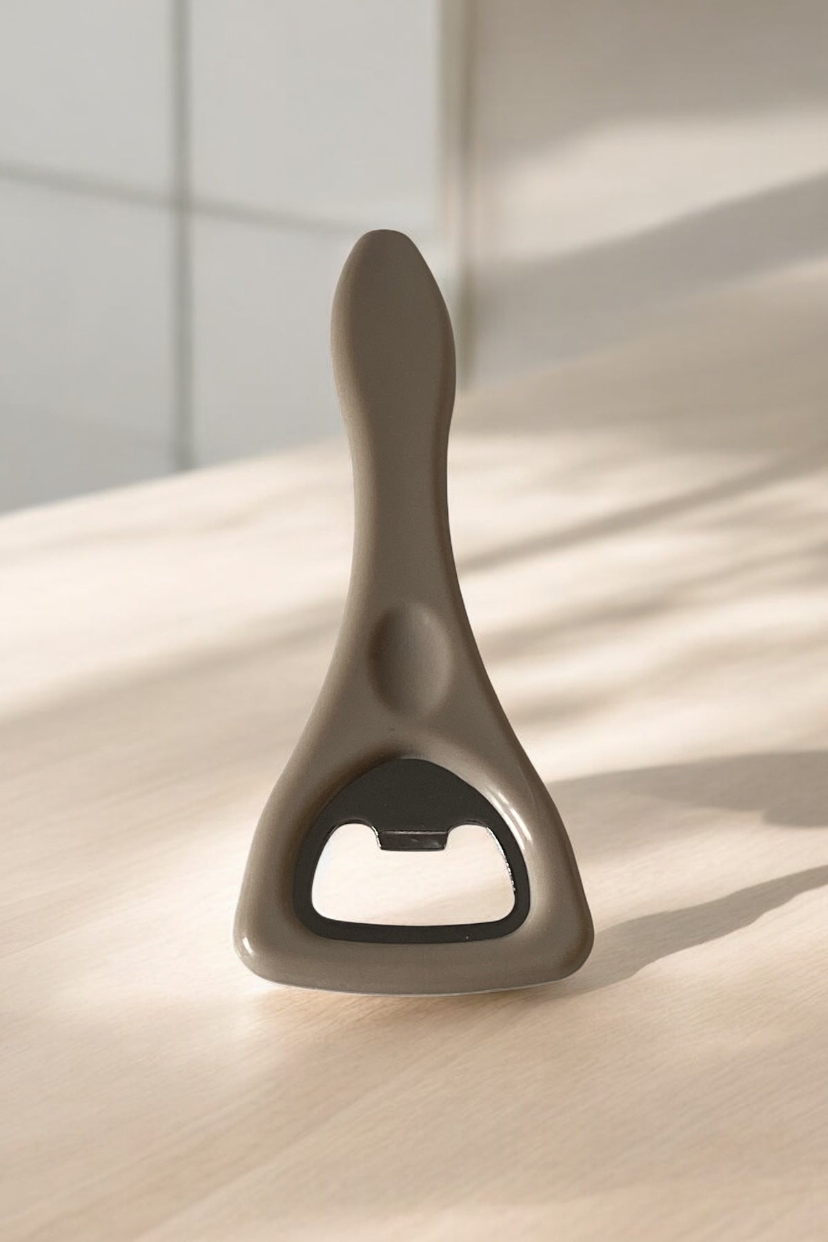 Gazoz Ve Şişe Açacağı- Kahverengi/ Ergonomik Tutuşlu