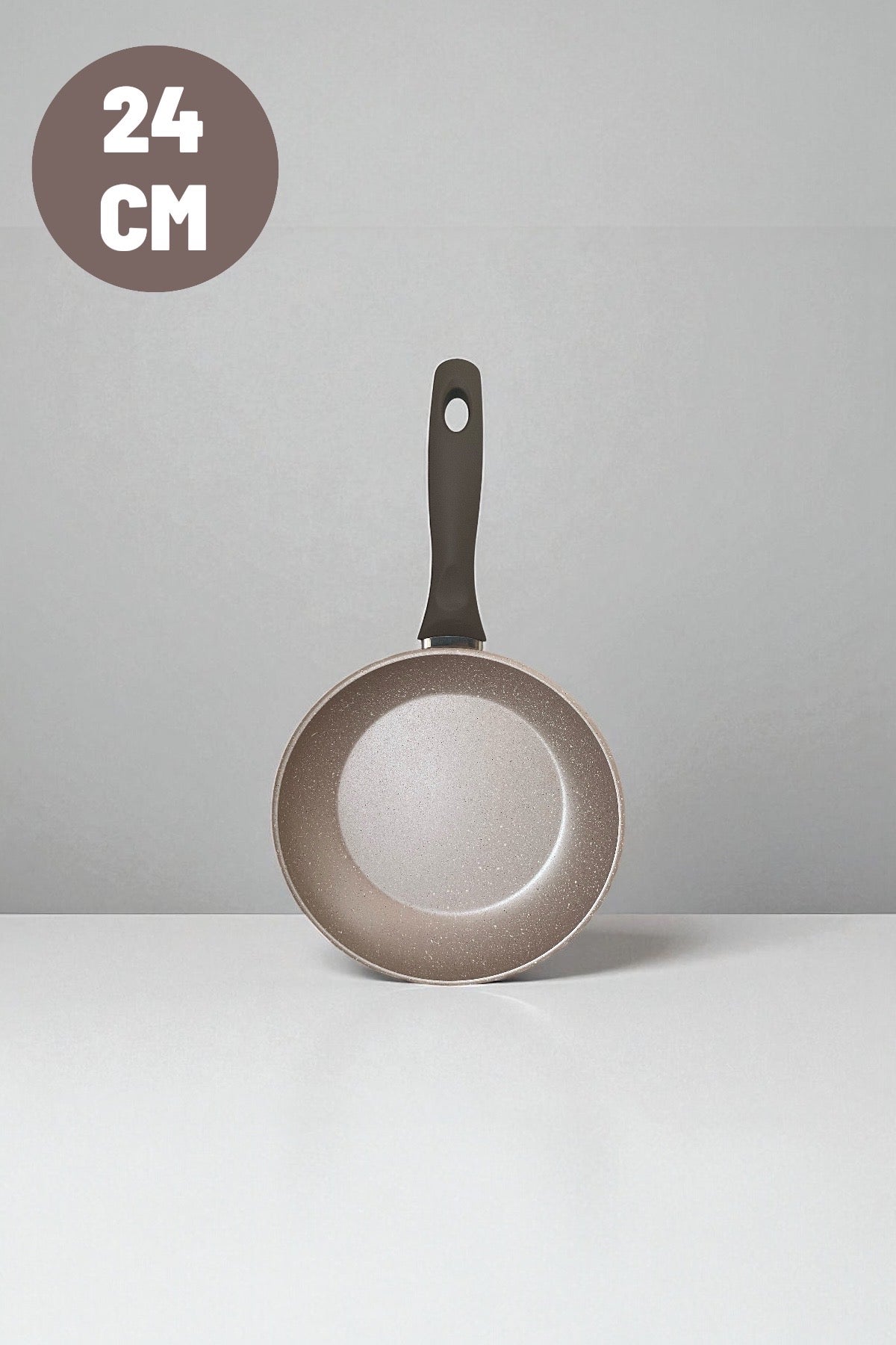 24 CM Granit Tek Saplı Tava Yanmaz Yapışmaz Yüzey