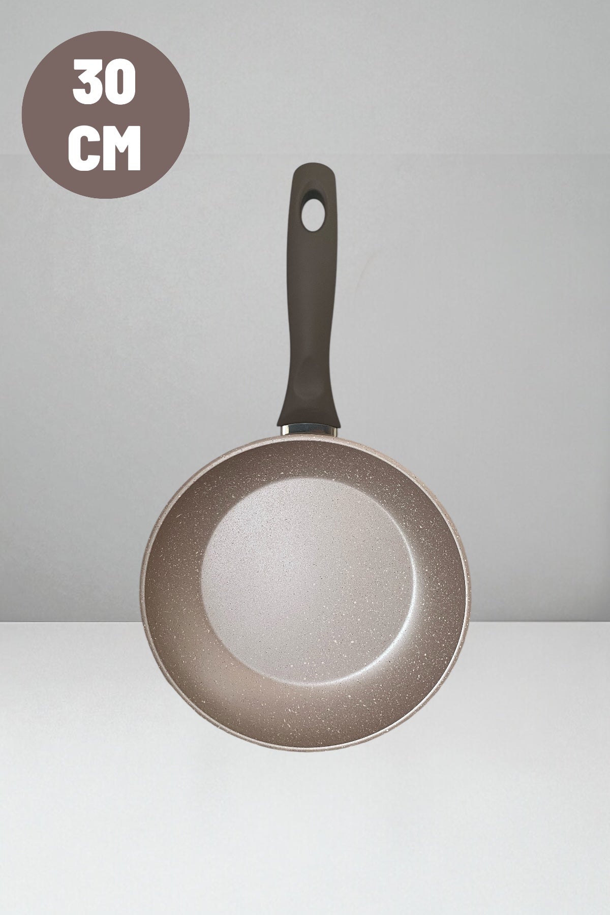30 Cm Granit Tek Saplı Tava Yanmaz Yapışmaz Yüzey