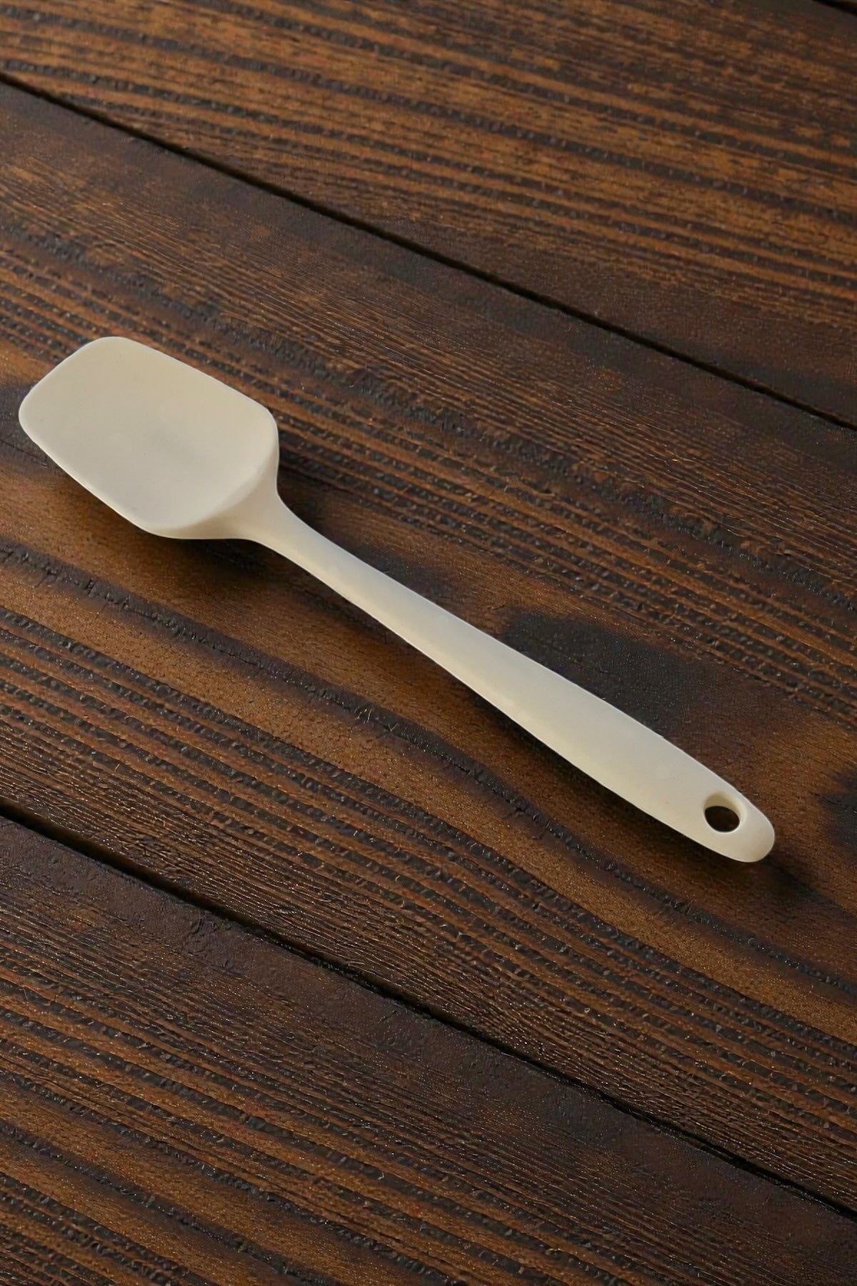 Silikon Spatula Berro Model Küçük Boy/Krem Renkli-20,3CM