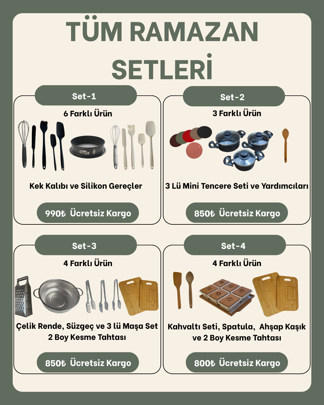 Ramazan Seti 4/ Rustik Sevenlere Özel