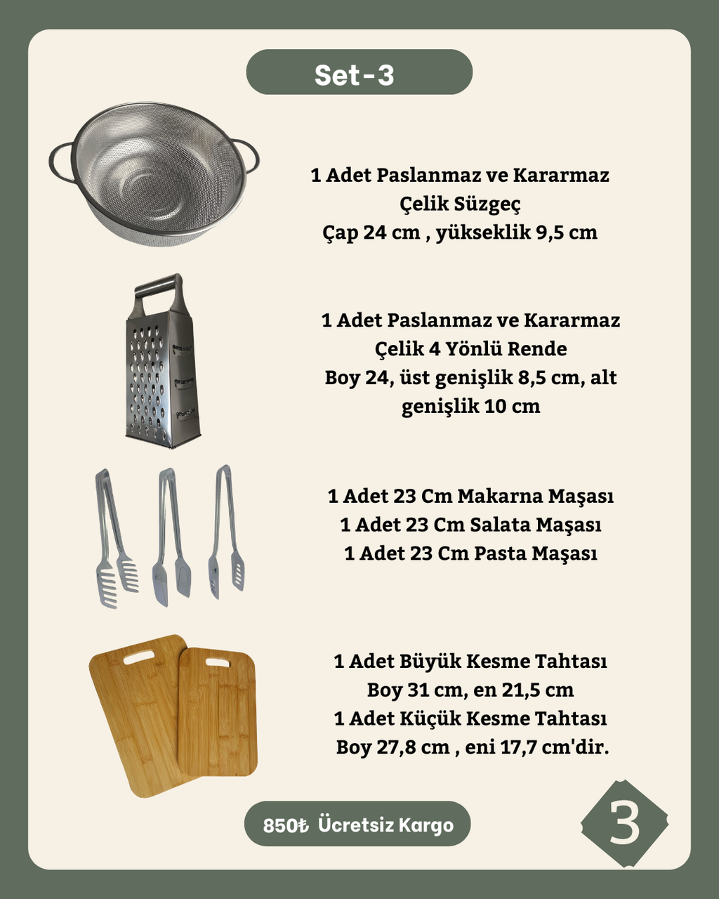 Ramazan Seti 3/ Mutfak Yardımcıları