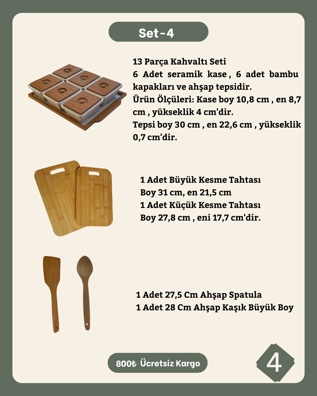 Ramazan Seti 4/ Rustik Sevenlere Özel