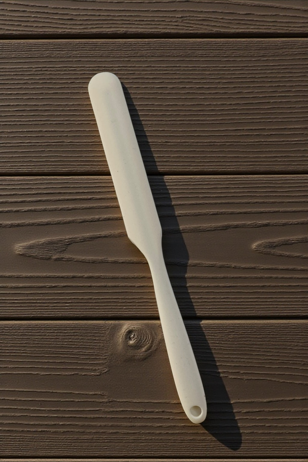 Silikon Spatula/Krema ve Çikolata Sıyırma Spatulası/Krem Renkli- 24 CM