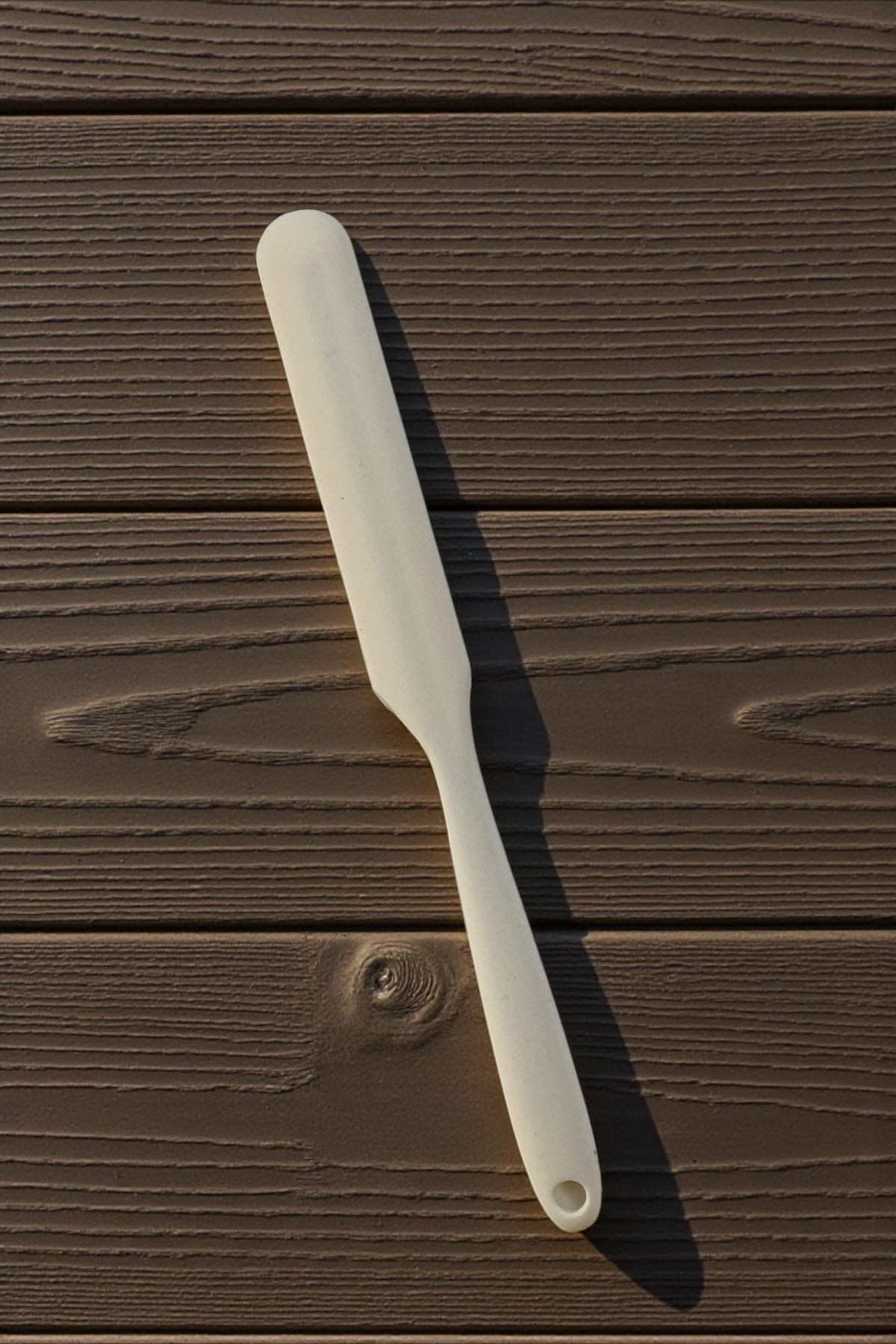 Silikon Spatula/Krema ve Çikolata Sıyırma Spatulası/Krem Renkli- 24 CM