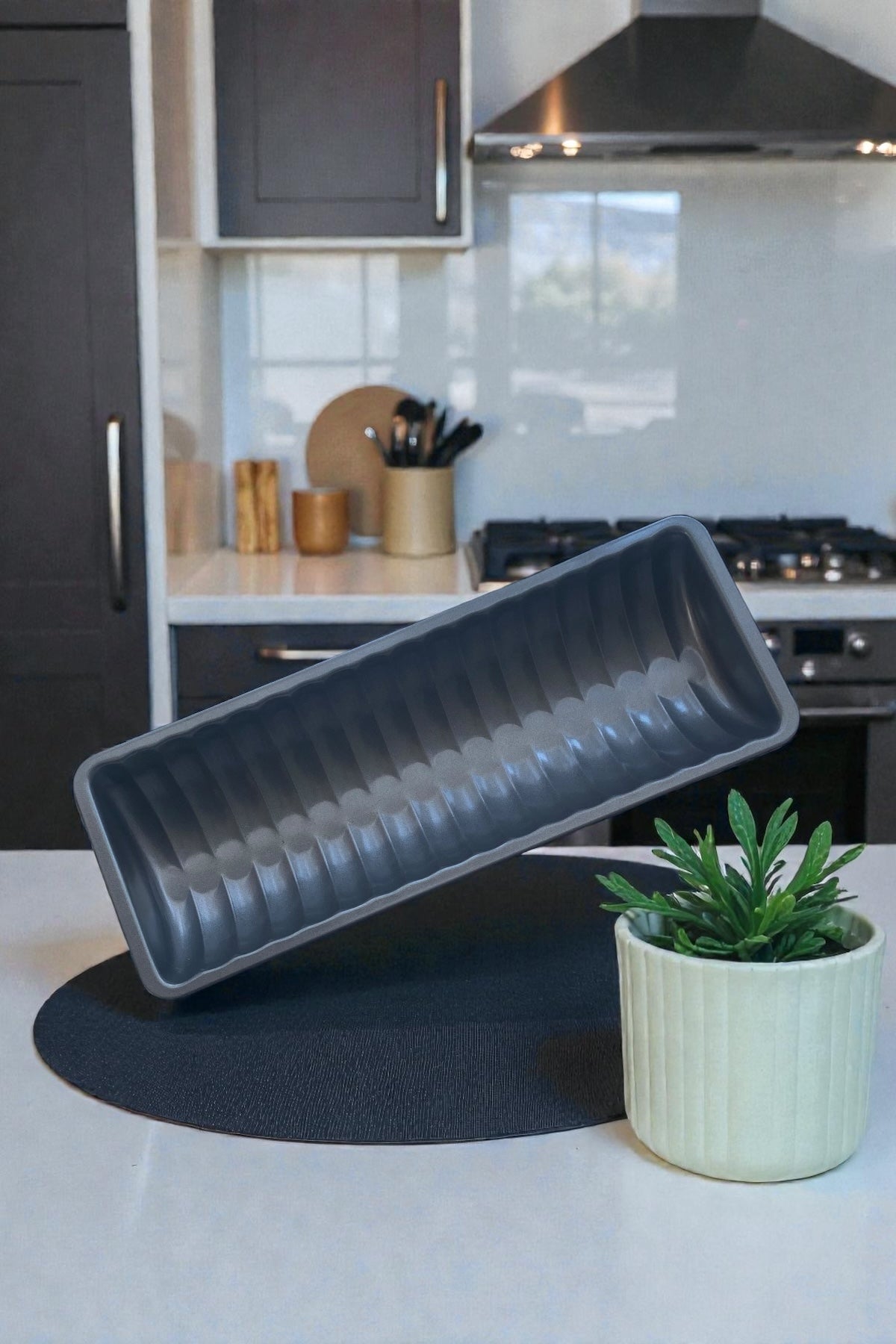 Teflon Dilimli Kek Kalıbı/Ekmek Kalıbı Yanmaz,Yapışmaz Kalıp-Boy 30 CM