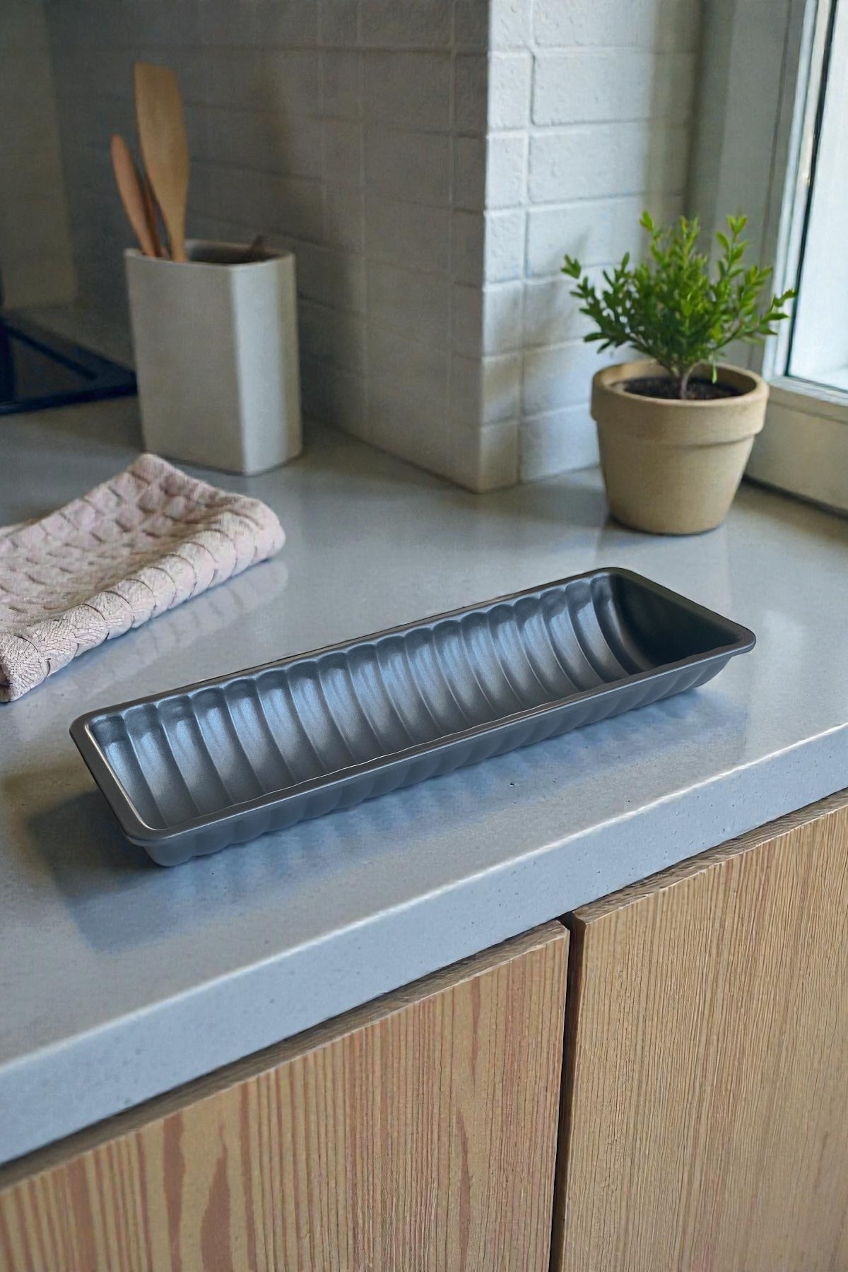 Teflon Dilimli Kek Kalıbı/Ekmek Kalıbı Yanmaz,Yapışmaz Kalıp-Boy 30 CM