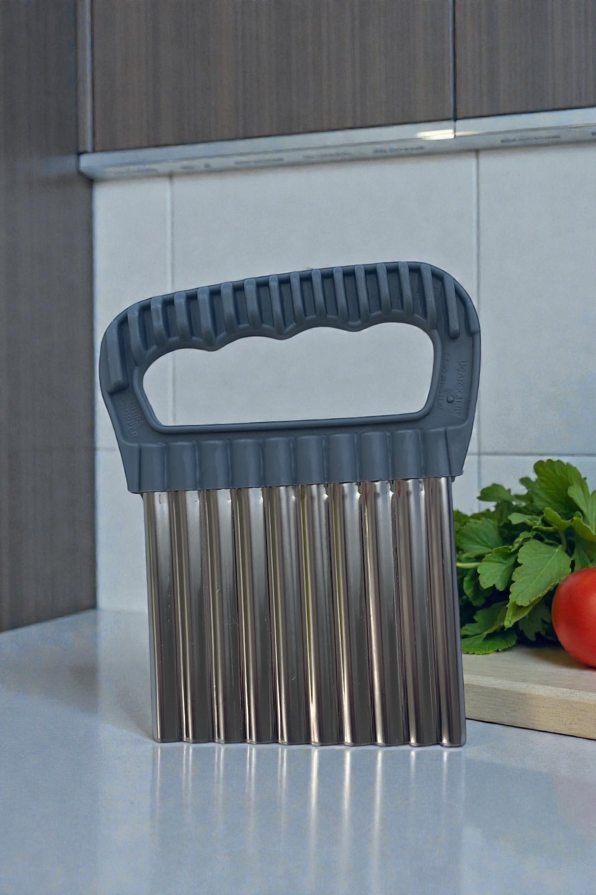 Şekilli Kesen Pratik Dilimleyici/Şekilli Bıçak-Gri Renk