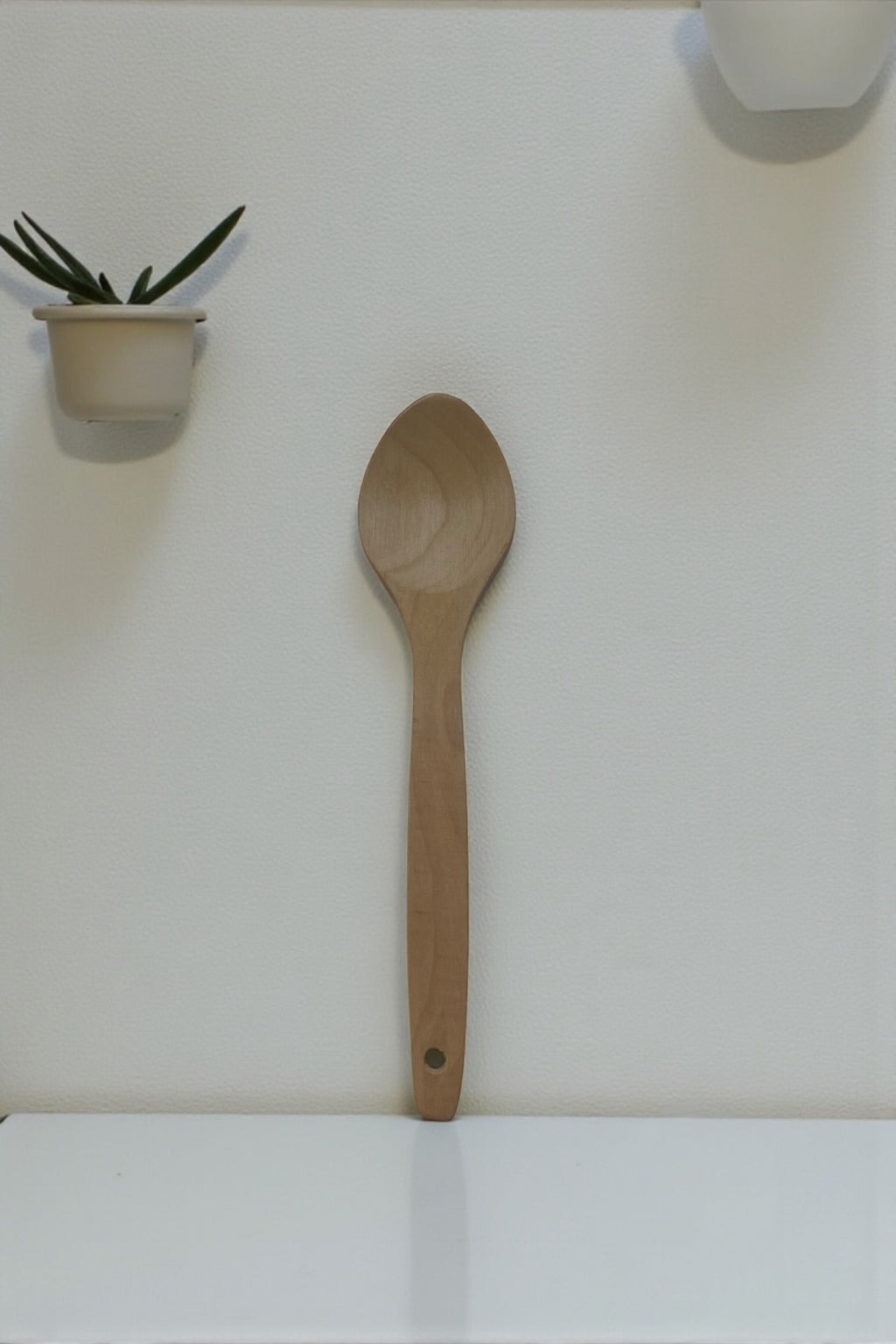 Büyük Boy Ahşap Pişirme ve Servis Kaşığı- 32,5 Cm