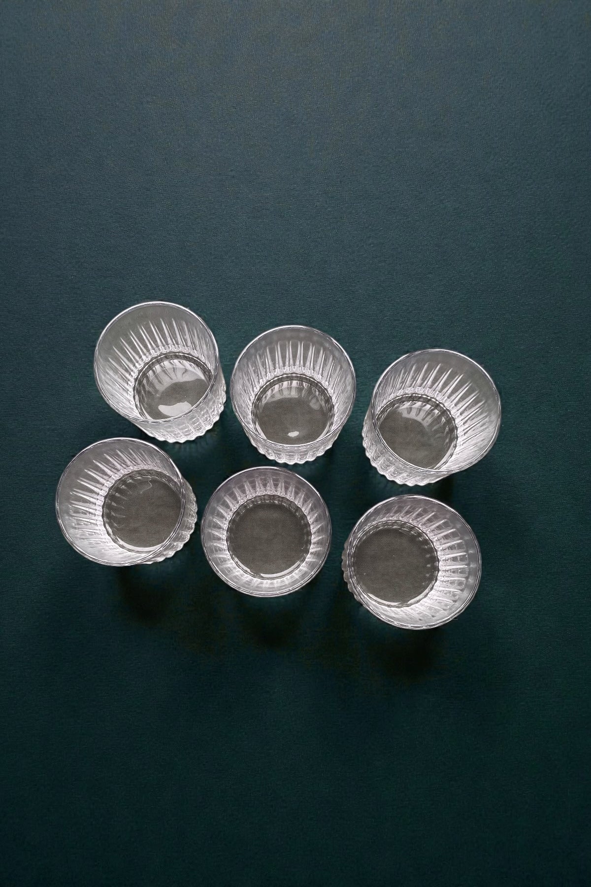 6 Adet Cam Bardak/ Viski Bardağı Kesme Model- 300 ml